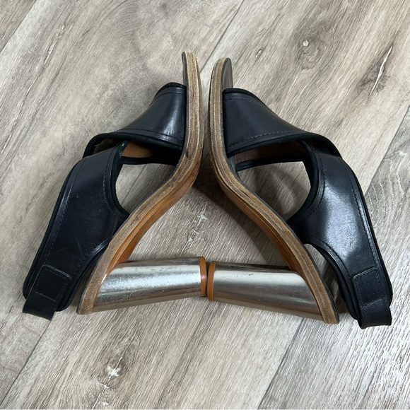CÉLINE PARIS Leather Sling Back Sandals EU 38.5 - Picture 5 of 16